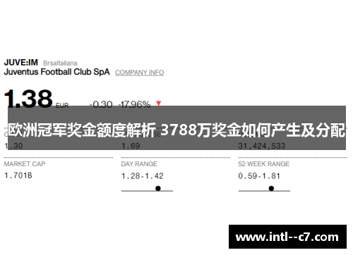 欧洲冠军奖金额度解析 3788万奖金如何产生及分配